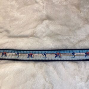 Vineyard Vines Ice Hockey Rink Club Canvas Belt Sports Themed Casual Adjustable